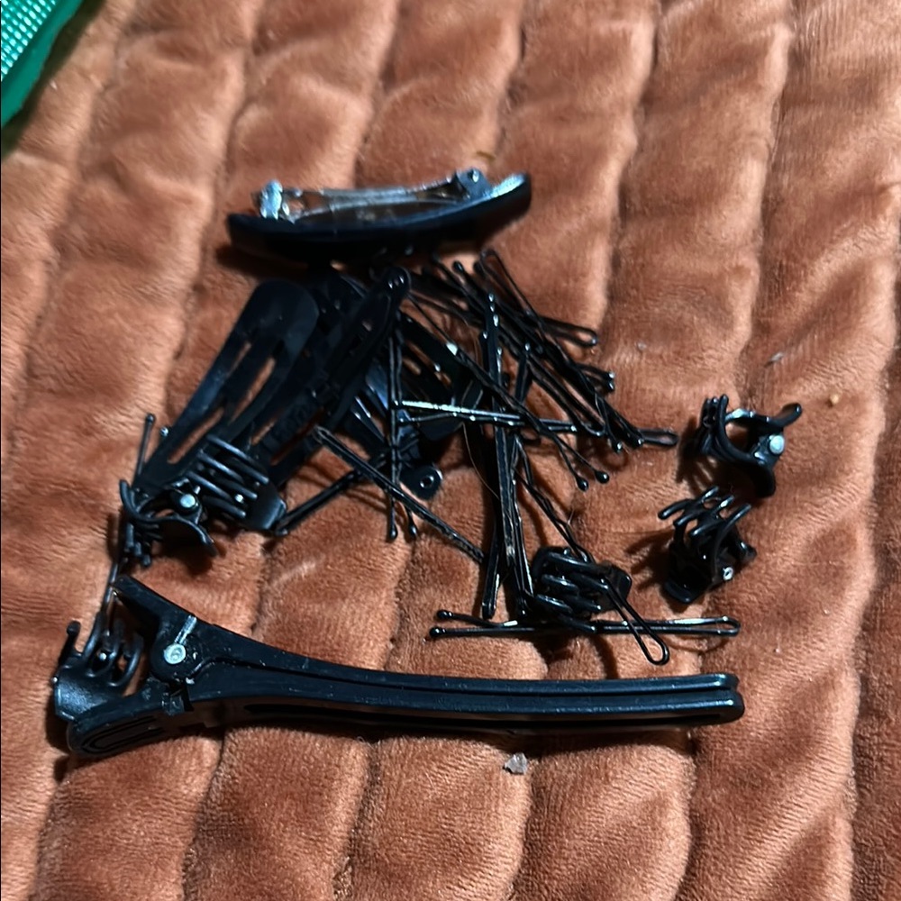 Black Hair Clip Set